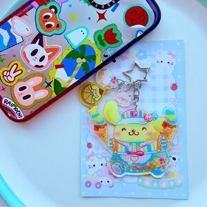 pompompurin double sided huge acrylic keychain bagcharm